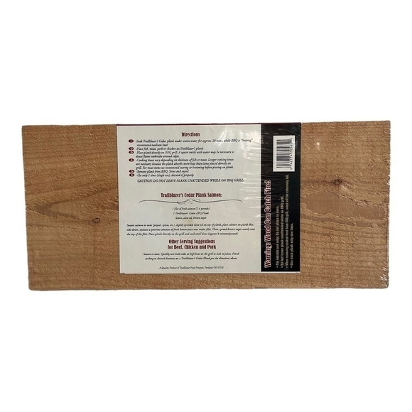 NWT Cedar Cooking Planks Trailblazer 2 pcs Super Premium Oven Grill Planks - Picture 3 of 4